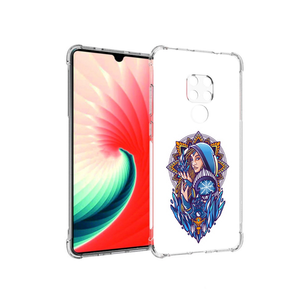 

Чехол MyPads Tocco для Huawei Mate 20 кристал мейден дота 2, Прозрачный, Tocco