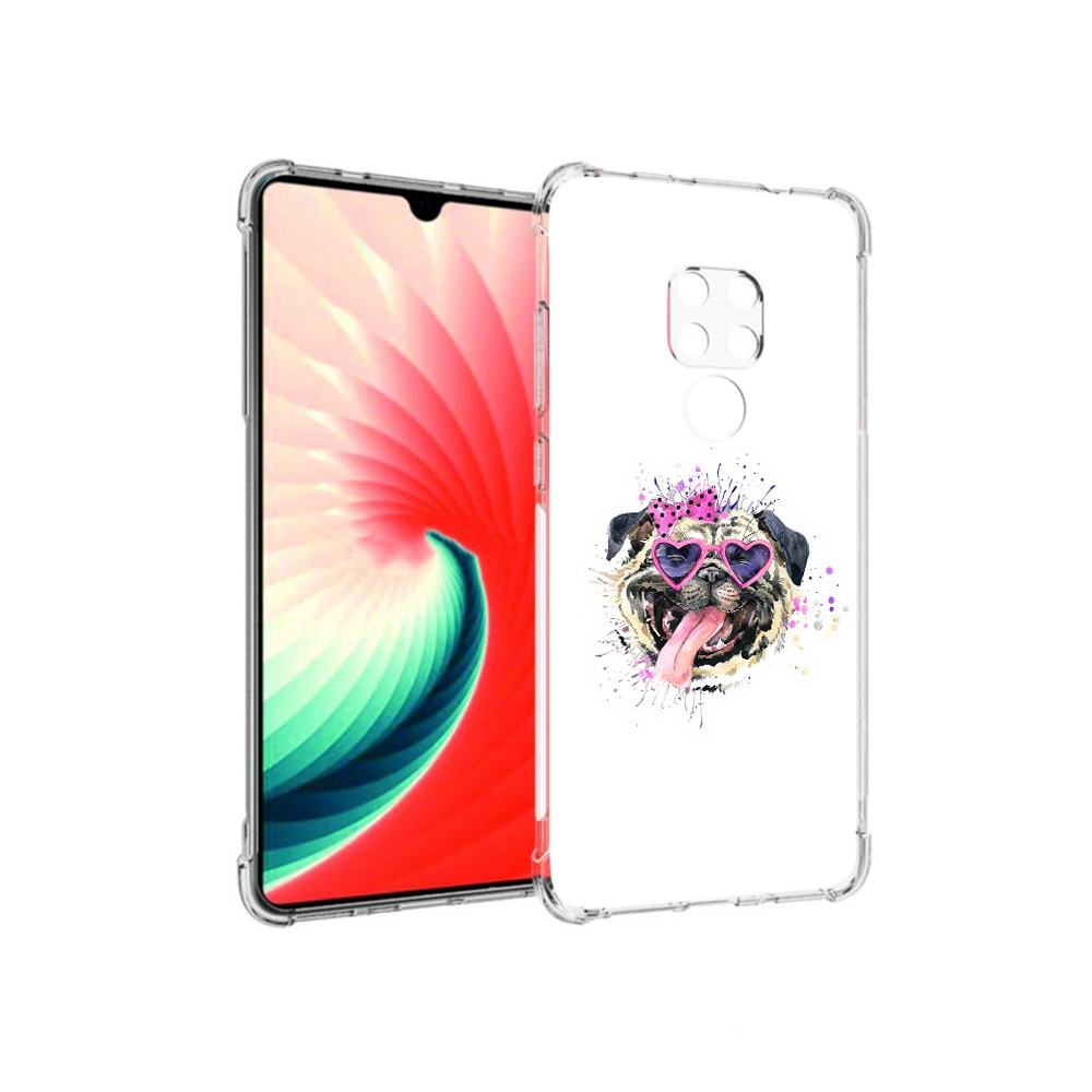 

Чехол MyPads Tocco для Huawei Mate 20 Веселая собака, Прозрачный, Tocco