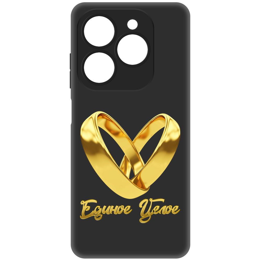 

Чехол-накладка Krutoff Soft Case Единое целое для Tecno Spark 20 Pro черный
