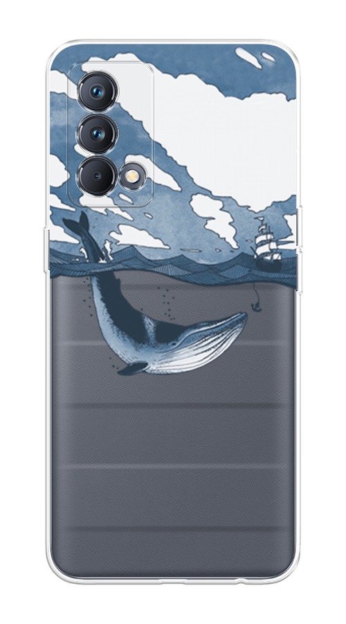 

Чехол на Realme GT Master Edition "Большой кит", Синий, 2510450-1