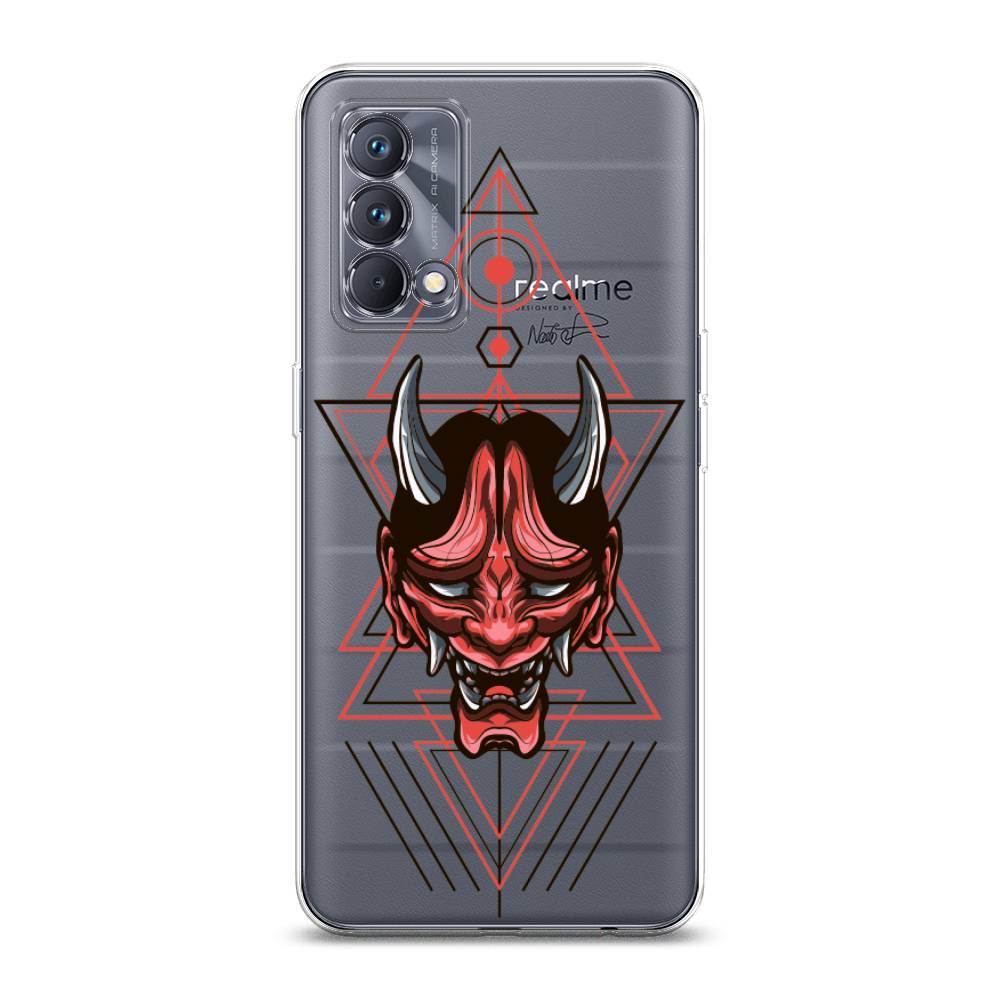 

Чехол на Realme GT Master Edition "Hanya Oni mask", Серый;красный;черный, 2510450-4