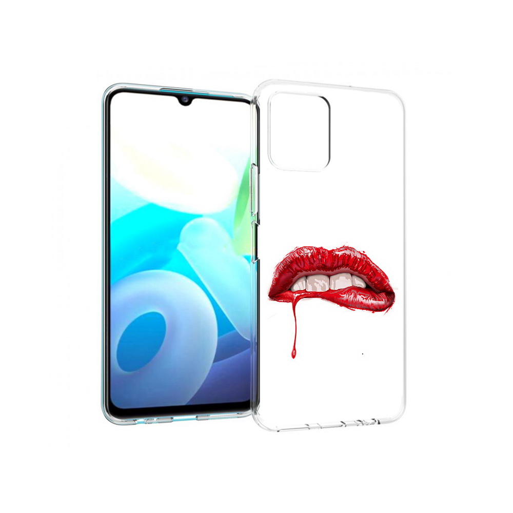 

Чехол MyPads Tocco для Vivo Y15s яркие красные губы (PT224456.390.706), Прозрачный, Tocco