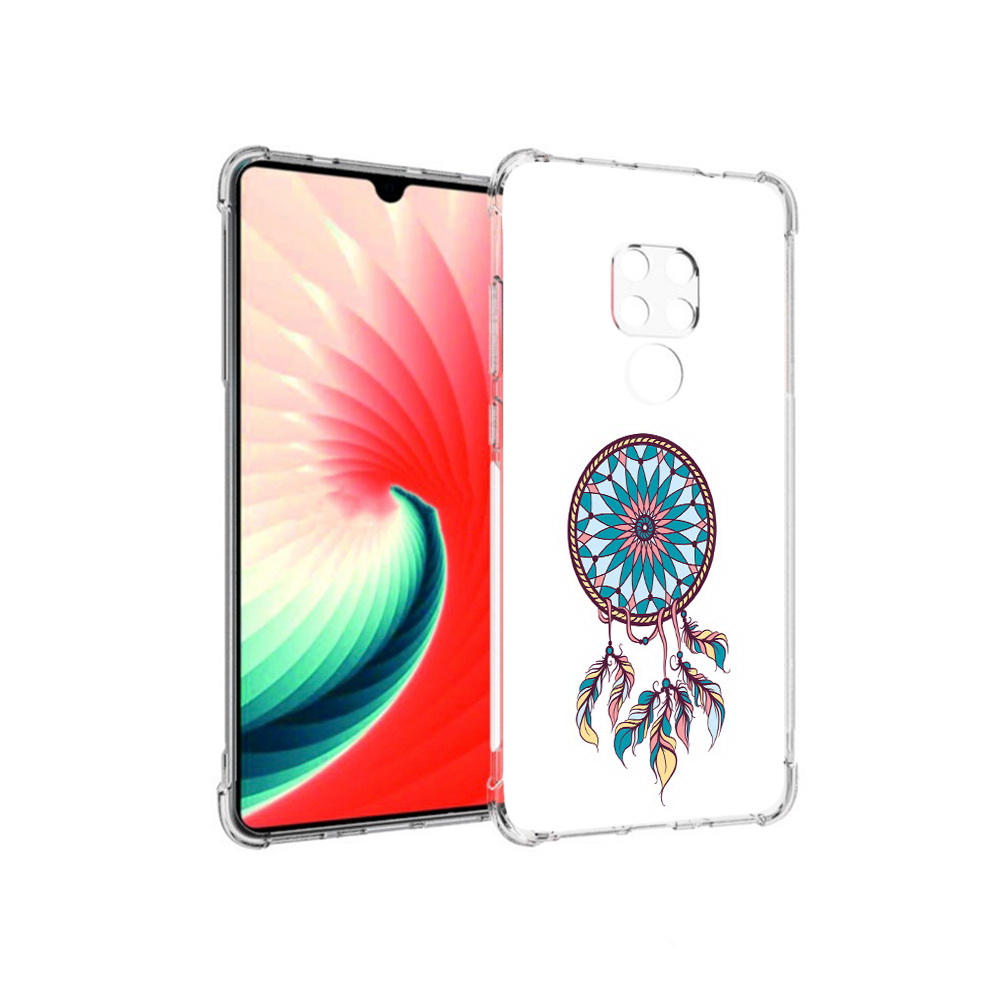 

Чехол MyPads Tocco для Huawei Mate 20 ловец снов синий, Прозрачный, Tocco