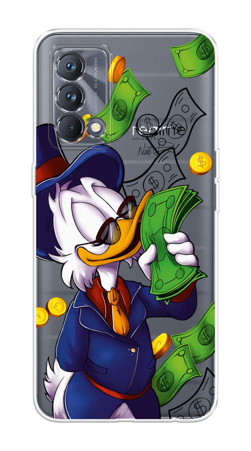 

Чехол на Realme GT Master Edition "Scrooge McDuck with Money", Синий;зеленый;белый, 2510450-6