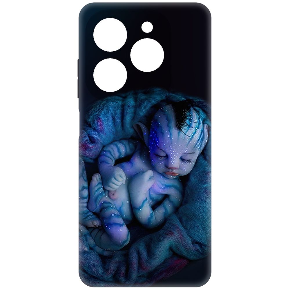 

Чехол-накладка Krutoff Soft Case Аватар - Малышка для Tecno Spark 20 Pro черный