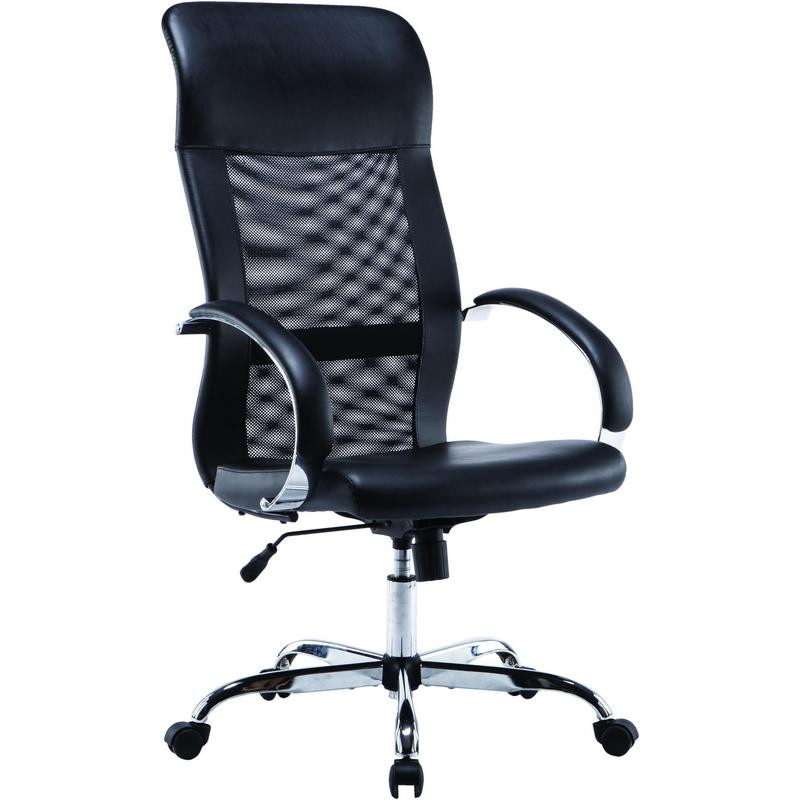фото Кресло bn_dt_echair-575 tpu, кожзам черный, сетка черная easy chair