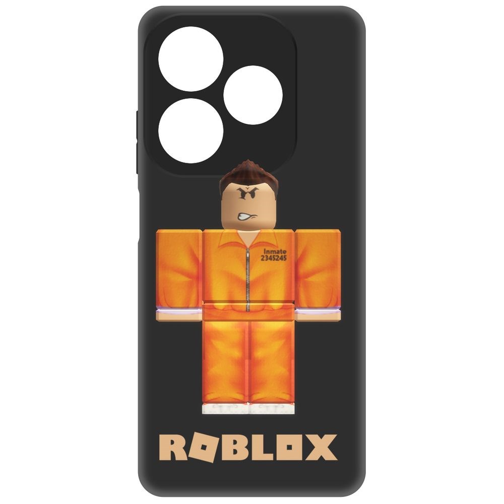 

Чехол-накладка Krutoff Soft Case Roblox-Заключенный для Itel P55 черный