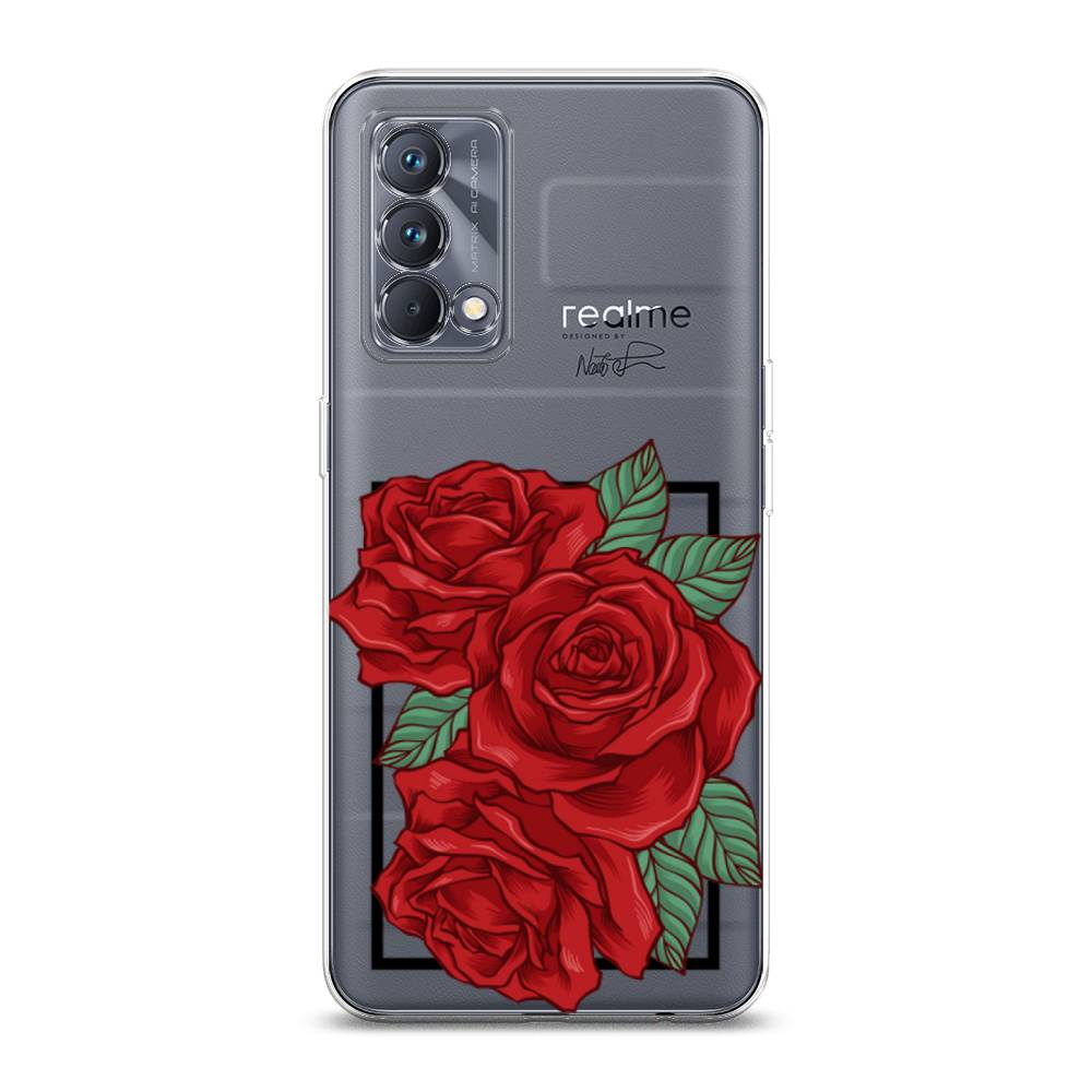 

Чехол на Realme GT Master Edition "Три алые розы", Красный, 2510450-2