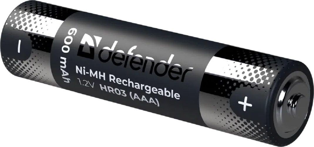 Аккумулятор ААА Defender HR03-2BL 600мАч Ni-Mh в блистере 2шт 56501 341₽