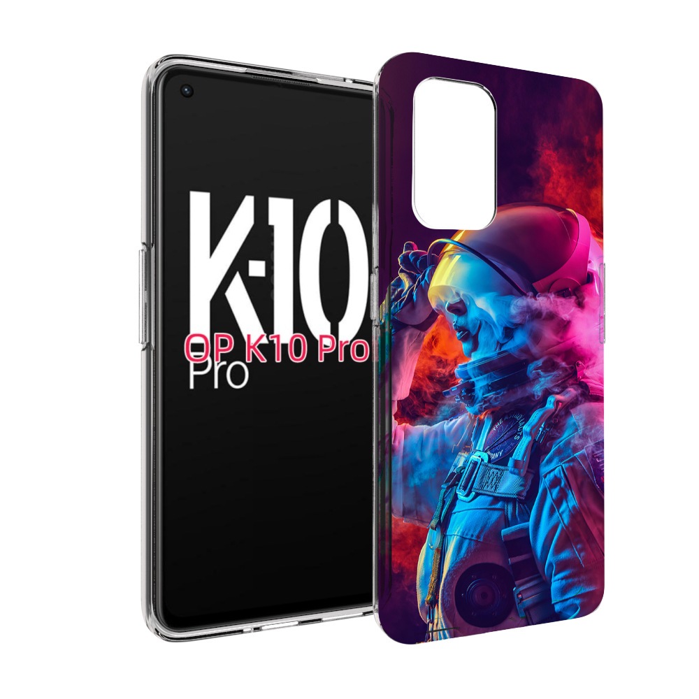 

Чехол MyPads астронавт в дыму для OPPO K10 Pro, Прозрачный, Tocco