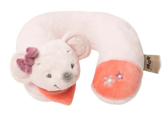 фото Подушка-подголовник nattou neck pillow adele & valentine мышка