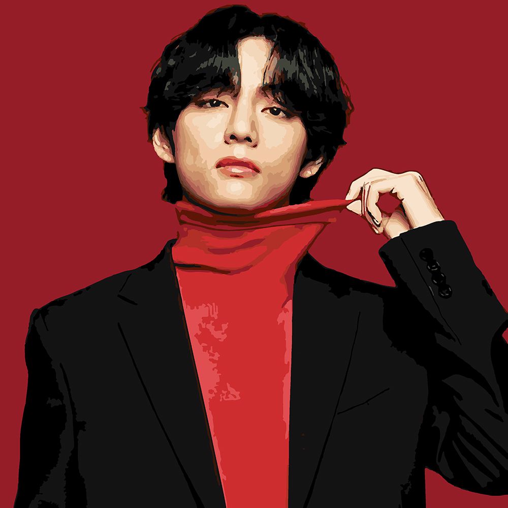 

Картина по номерам Красиво Красим BTS Ким Тэхён Red, 40 х 40 см, BTS Ким Тэхён Red
