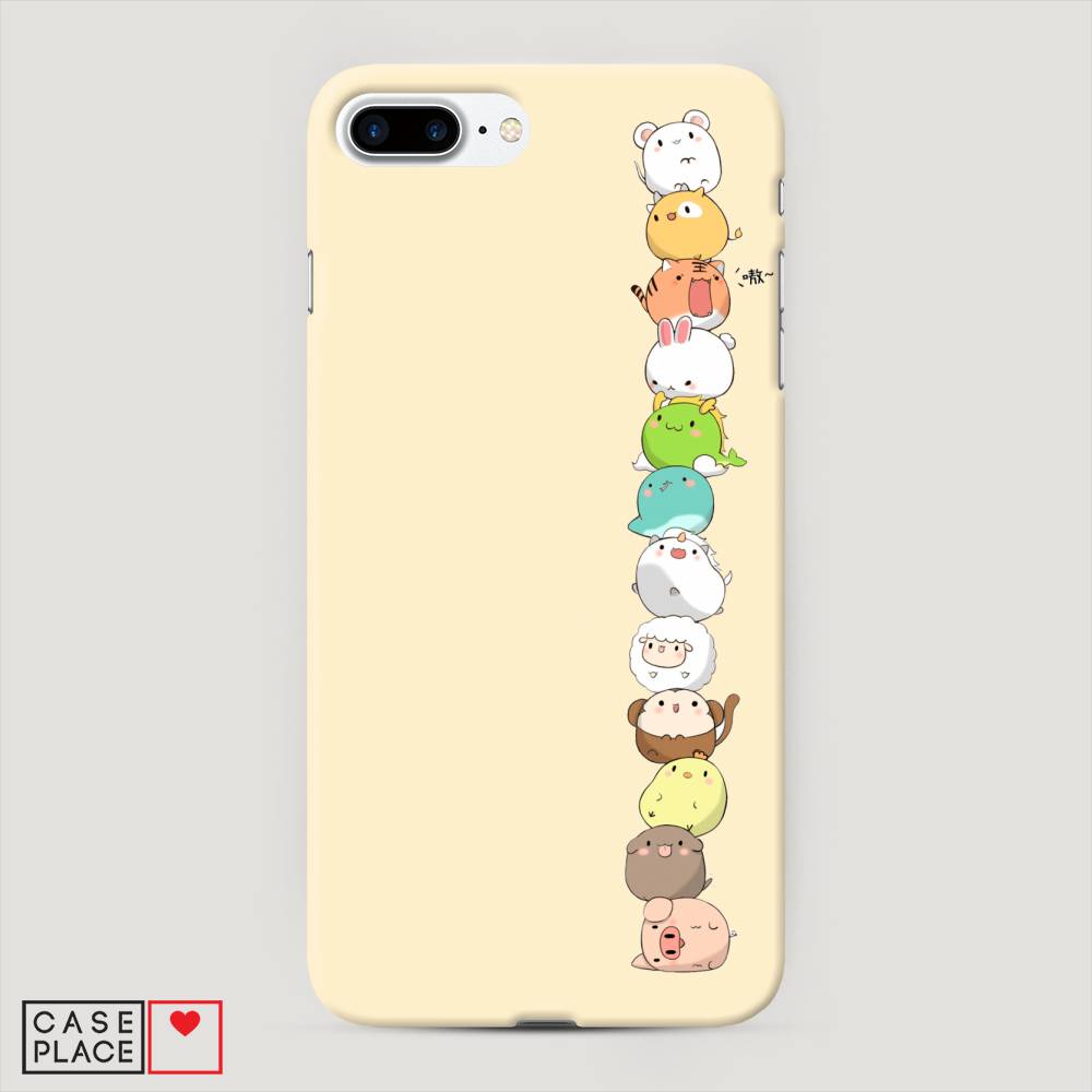 

Пластиковый чехол "Питомцы Чиби" на Apple iPhone 8 Plus, 10920-1