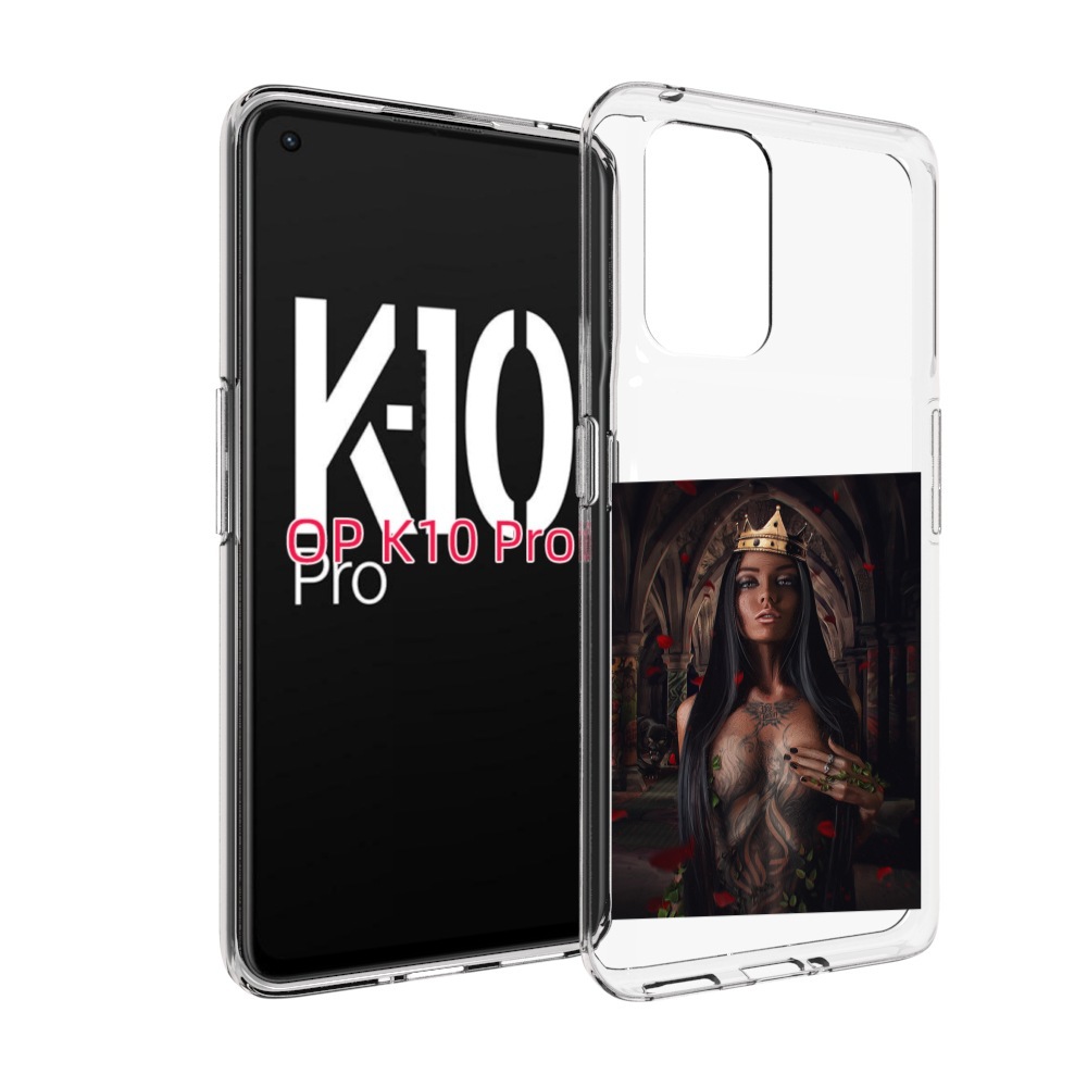 

Чехол MyPads багровый-пик для OPPO K10 Pro, Прозрачный, Tocco