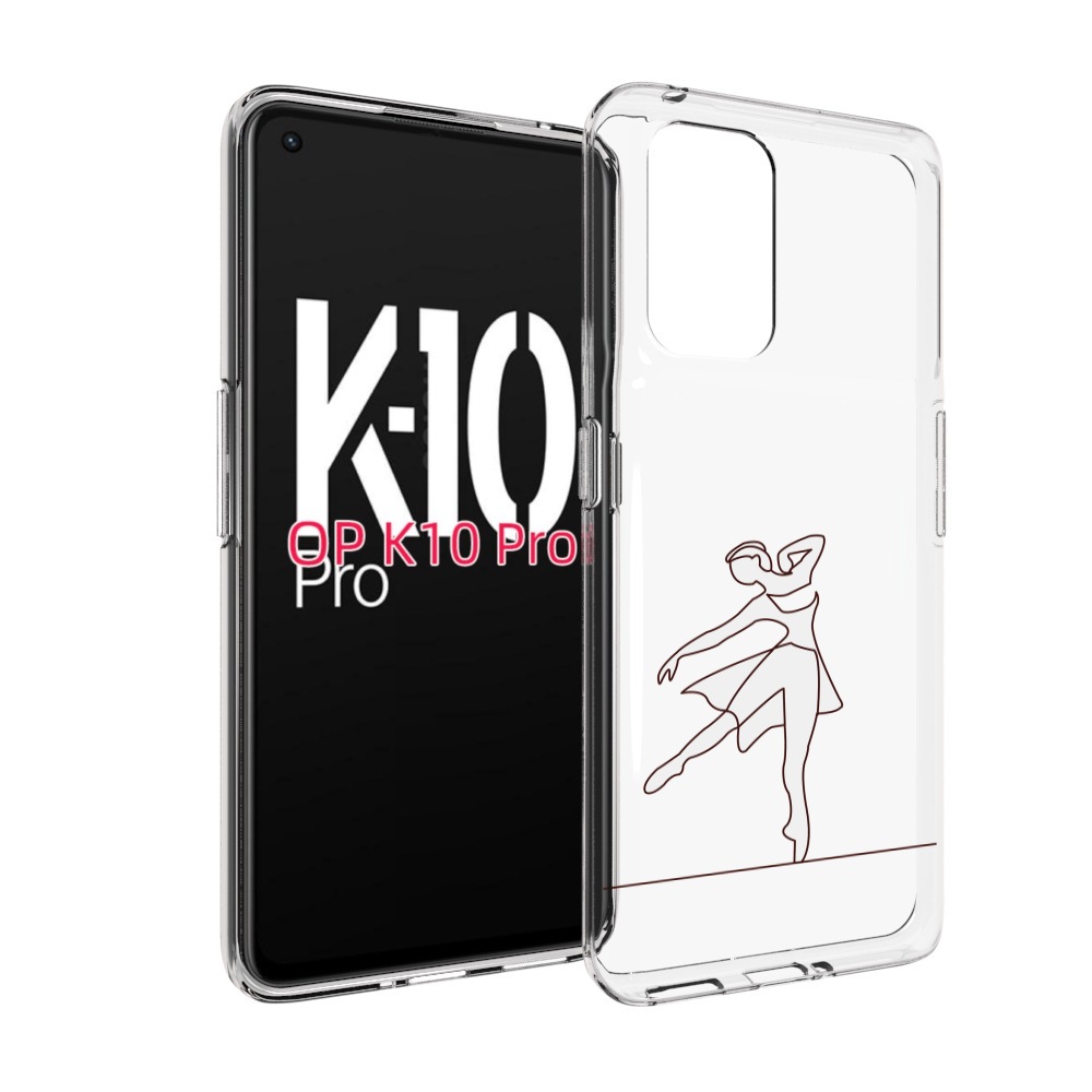 

Чехол MyPads балерина-белая для OPPO K10 Pro, Прозрачный, Tocco