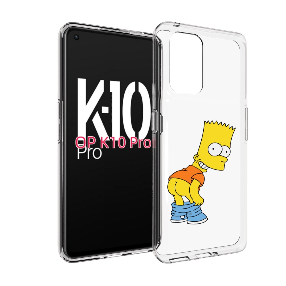

Чехол MyPads барт-симпсон-довольный для OPPO K10 Pro, Прозрачный, Tocco