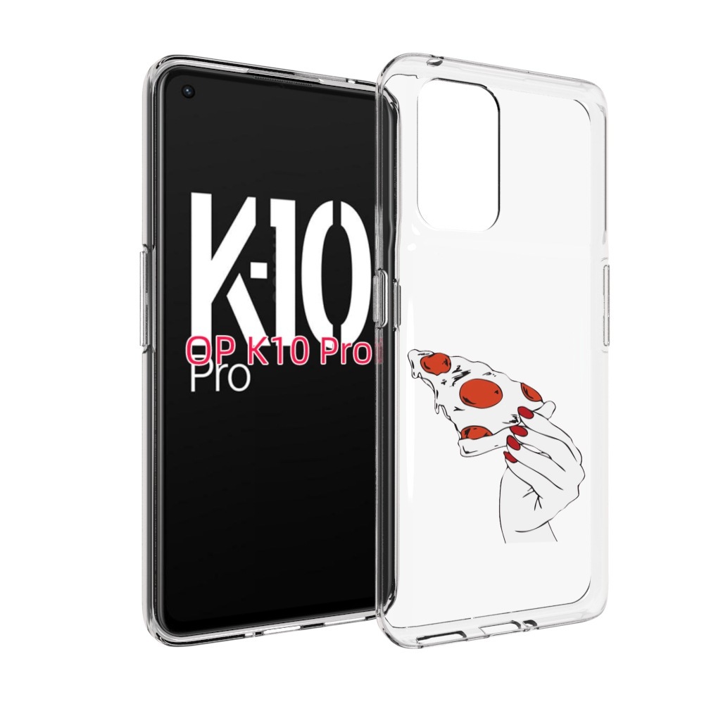 

Чехол MyPads белая-пицца для OPPO K10 Pro, Прозрачный, Tocco