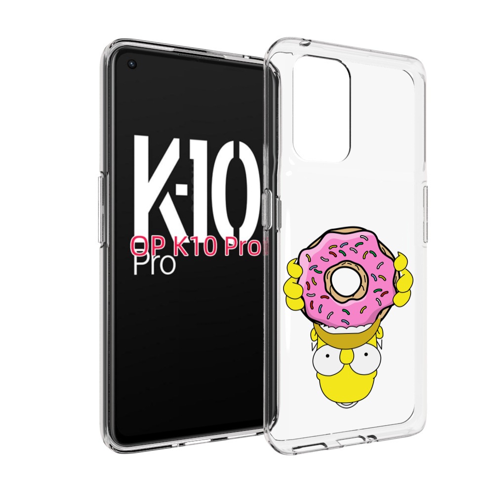 

Чехол MyPads большой-пончик для OPPO K10 Pro, Прозрачный, Tocco