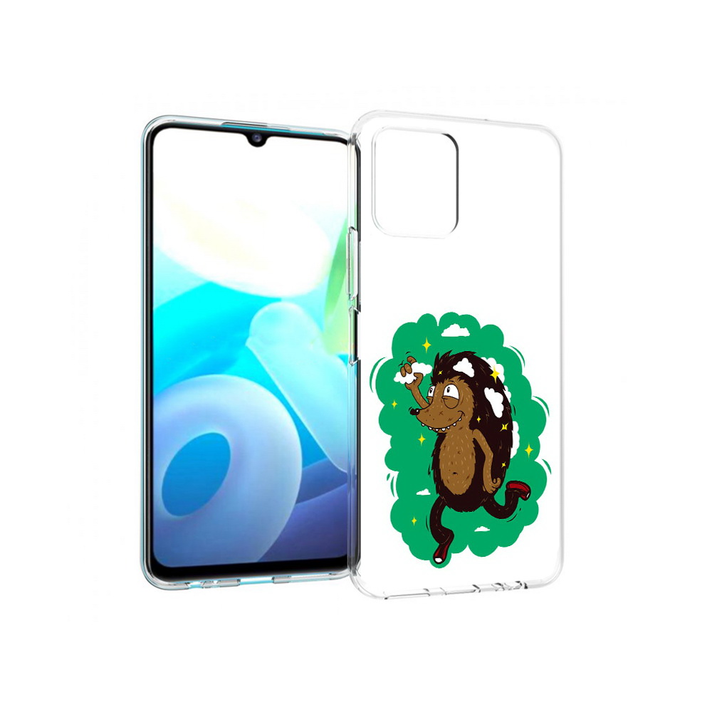 

Чехол MyPads Tocco для Vivo Y15s Ежик в облаках (PT224456.390.77), Прозрачный, Tocco