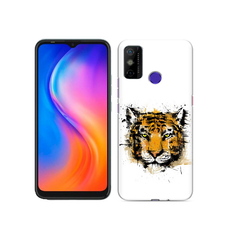 

Чехол MyPads Tocco для Tecno Spark 6 GO тигруля, Прозрачный, Tocco
