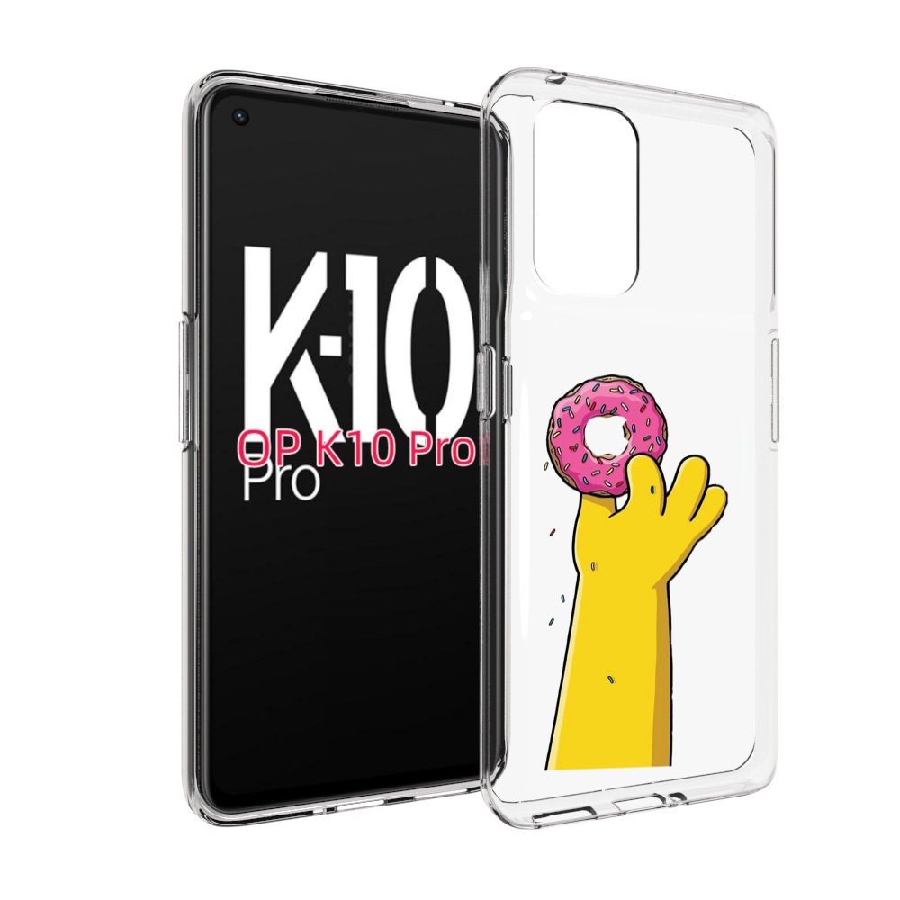 

Чехол MyPads вкусный-пончик для OPPO K10 Pro, Прозрачный, Tocco