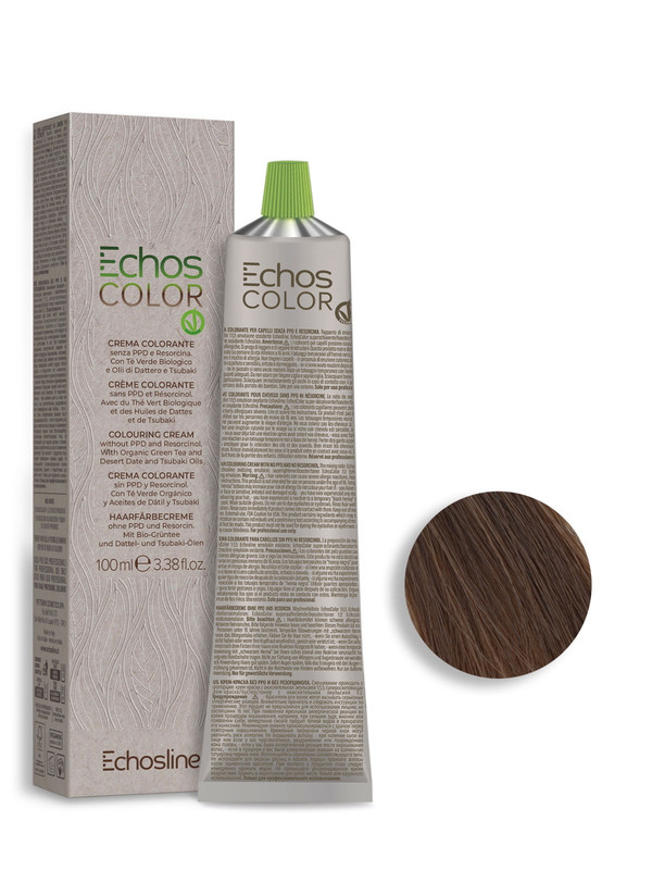 Крем-краска Echos line Echoscolor 6.3 золотистый темный блонд 100 мл состав synergy для завивки волос echos line многофункциональный без аммиака 500 мл