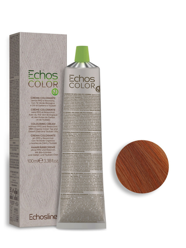 Крем-краска Echos line Echoscolor 8.4 медный светлый блонд 100 мл echos line маска для интенсивного питания и увлажнения seliar luxury 1000 0