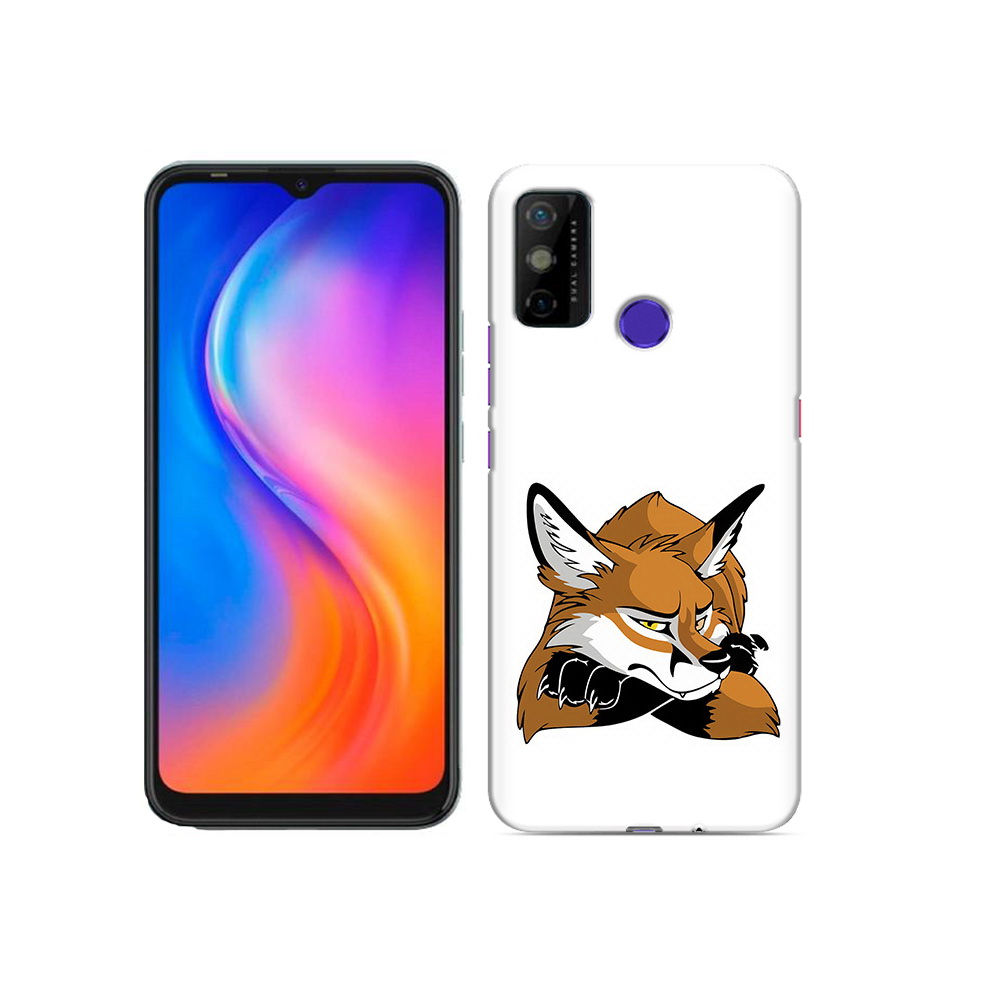

Чехол MyPads Tocco для Tecno Spark 6 GO фокс, Прозрачный, Tocco