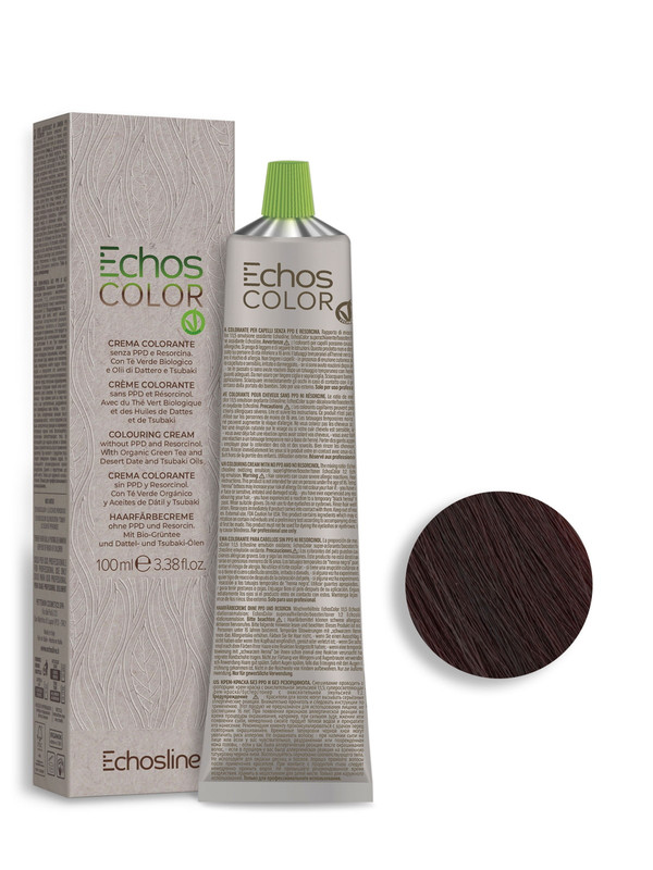 Крем-краска Echos line Echoscolor 5.66 экстраинтенсивный красный светлый шатен 100 мл состав synergy для завивки волос echos line многофункциональный без аммиака 500 мл