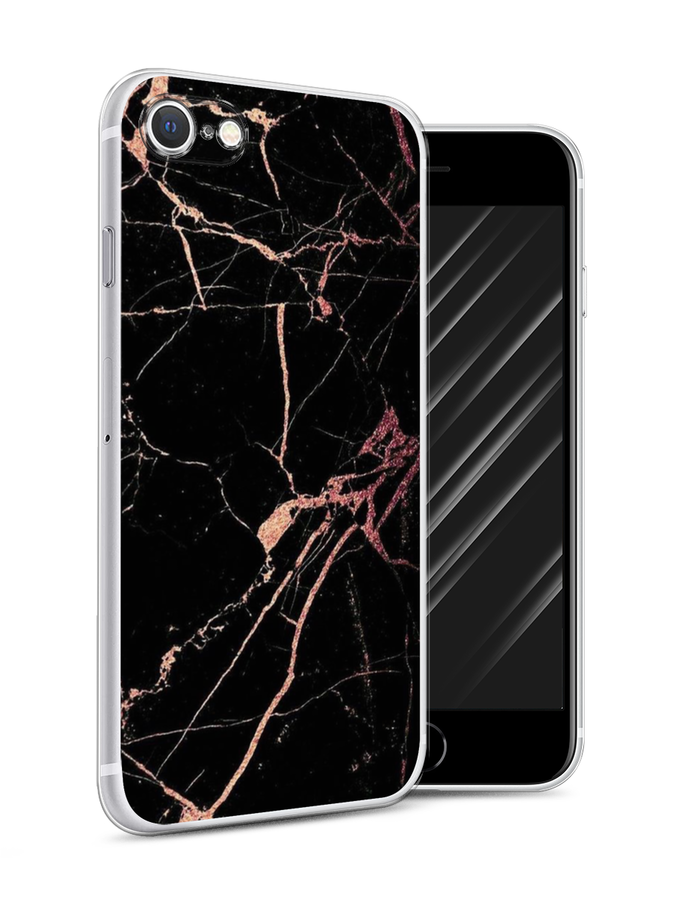 

Чехол Awog на Apple iPhone SE 2020 / Айфон SE 2020 "Мрамор розовое золото", Разноцветный, 12450-3