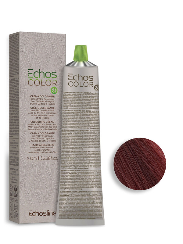 Крем-краска Echos line Echoscolor 6.66 экстраинтенсивный красный блонд 100 мл оксид color touch 4% plus