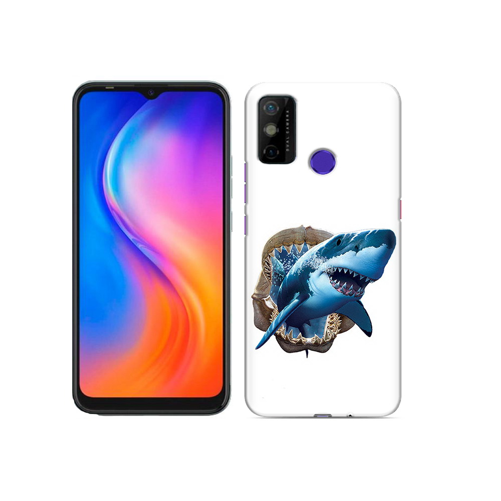

Чехол MyPads Tocco для Tecno Spark 6 GO челюсти, Прозрачный, Tocco