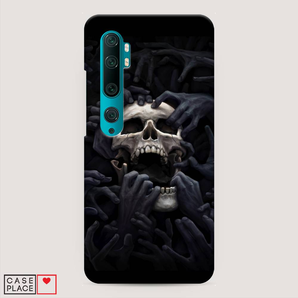 фото Пластиковый чехол "череп 29" на xiaomi mi note 10 awog