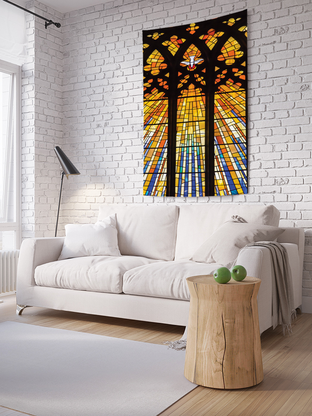 

Вертикальное фотопанно на стену JoyArty Витражное величие 100x150 см, Витражное величие