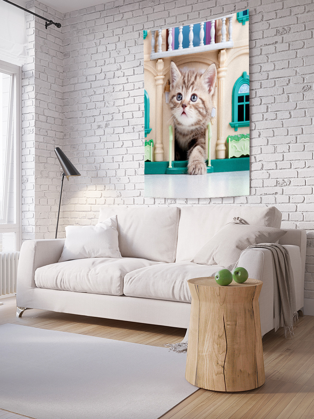 

Вертикальное фотопанно на стену JoyArty Кошачий дом 100x150 см, Кошачий дом