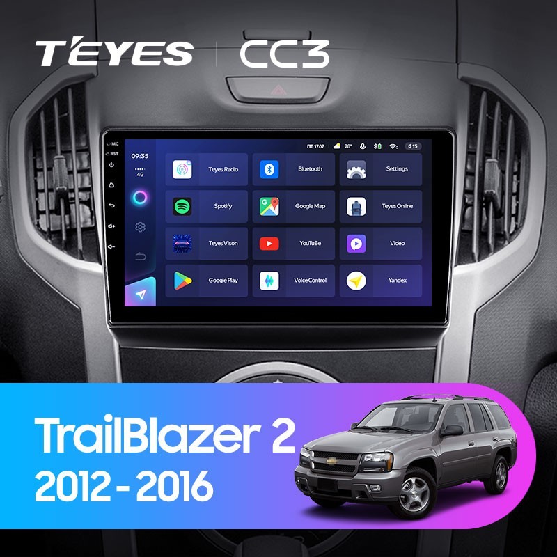 Штатная магнитола Teyes CC3 432 Chevrolet TrailBlazer 2 2012-2015 4098400₽