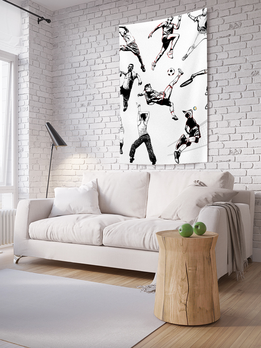 

Вертикальное фотопанно на стену JoyArty Игры с мячами 100x150 см, Игры с мячами