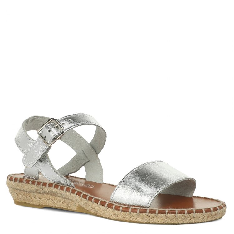 

Эспадрильи женские La Maison De L'espadrille RV753_1857457 серебристые 36 EU, RV753_1857457
