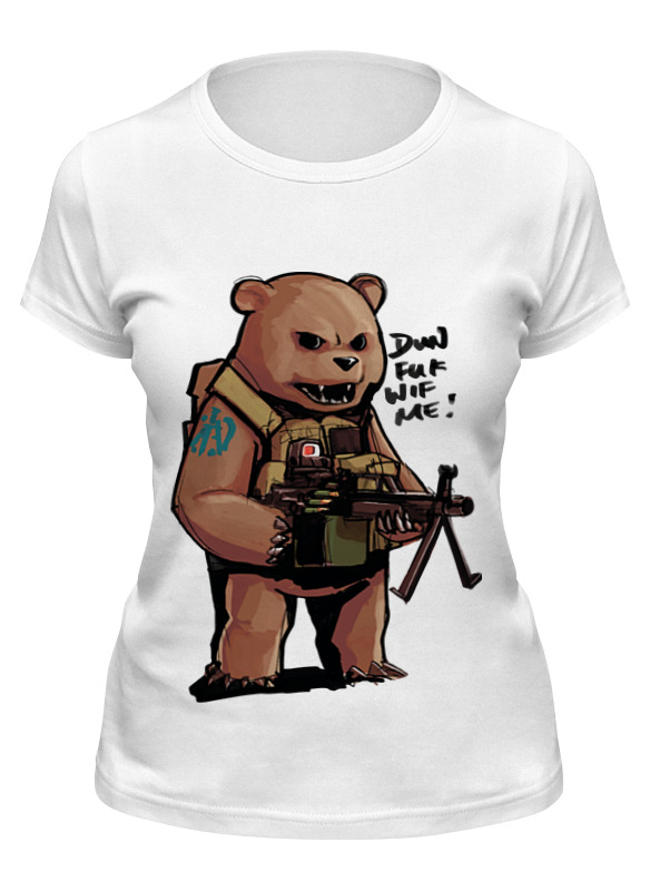 

Футболка женская Printio Dun fuk wif me белая L, Dun fuk wif me