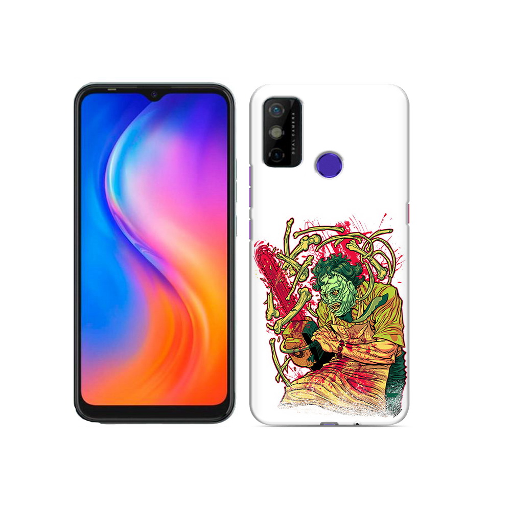 

Чехол MyPads Tocco для Tecno Spark 6 GO яркий мясник, Прозрачный, Tocco