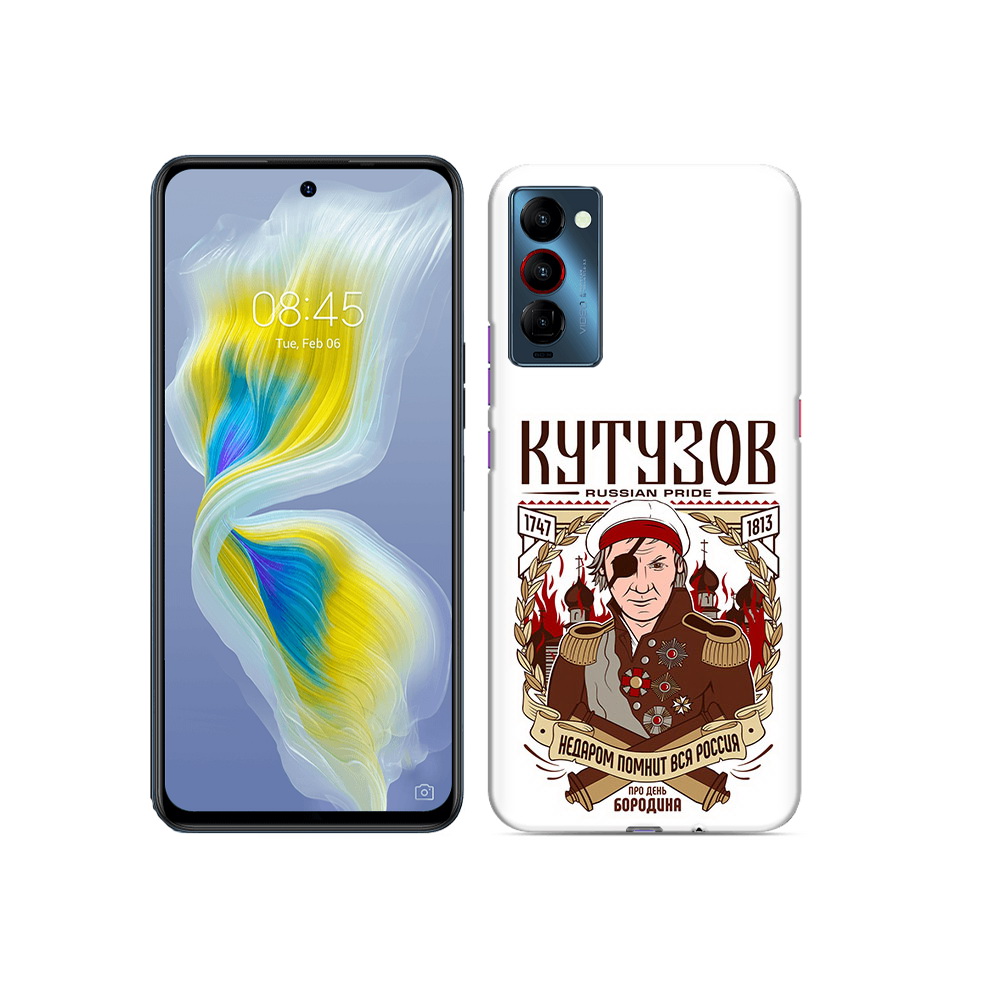 

Чехол MyPads Tocco для Tecno Camon 18 Кутузов, Прозрачный, Tocco