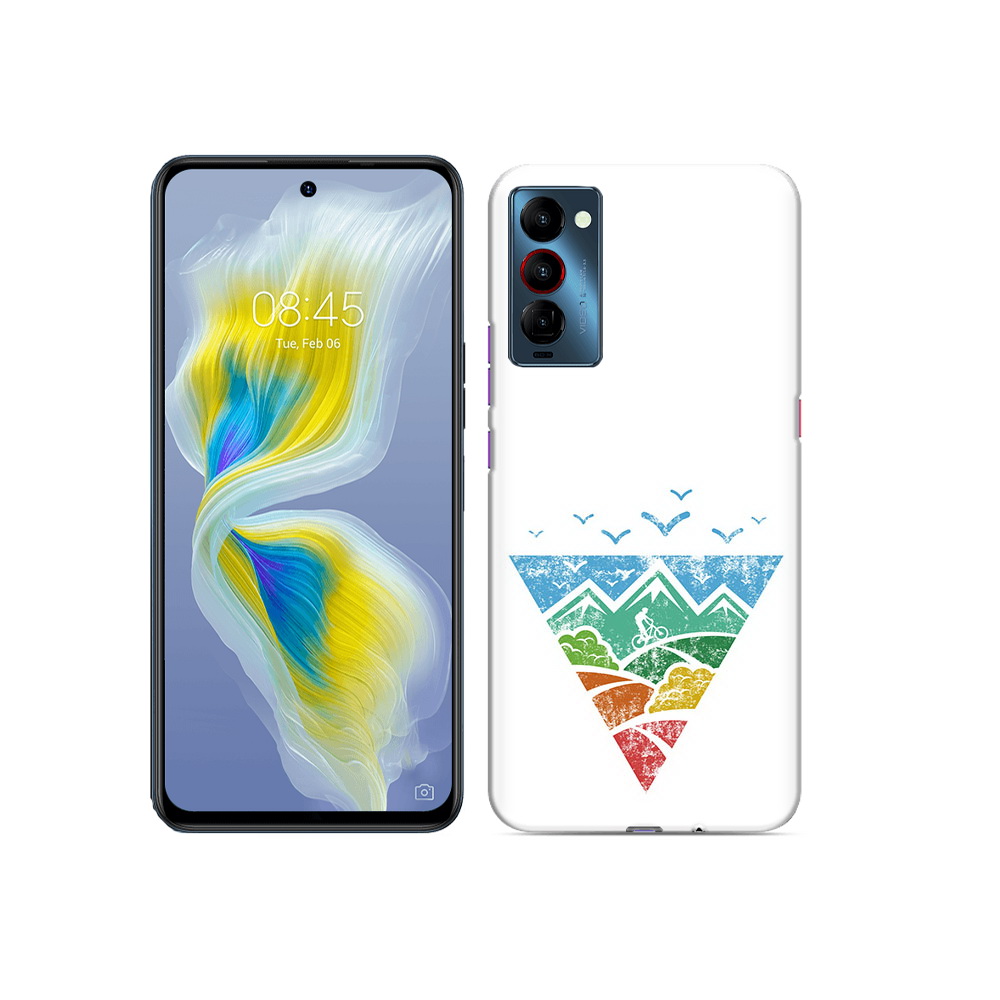 

Чехол MyPads Tocco для Tecno Camon 18 Лес земля море чайки, Прозрачный, Tocco