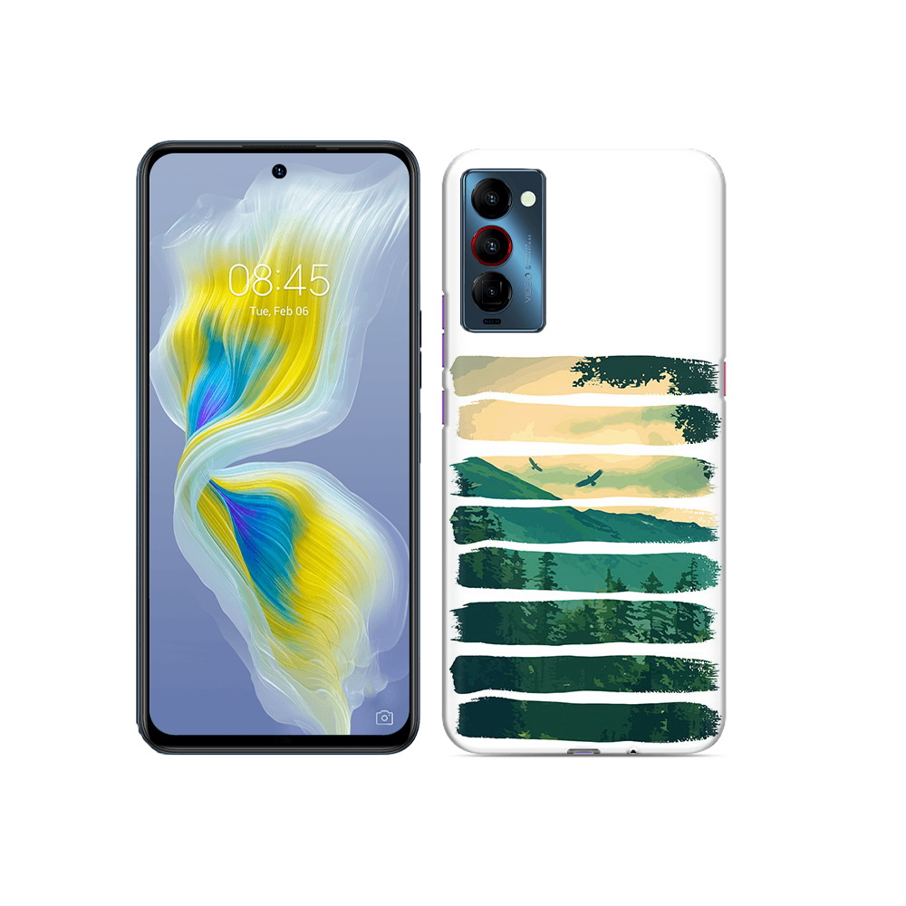 

Чехол MyPads Tocco для Tecno Camon 18 Лесная чаща, Прозрачный, Tocco