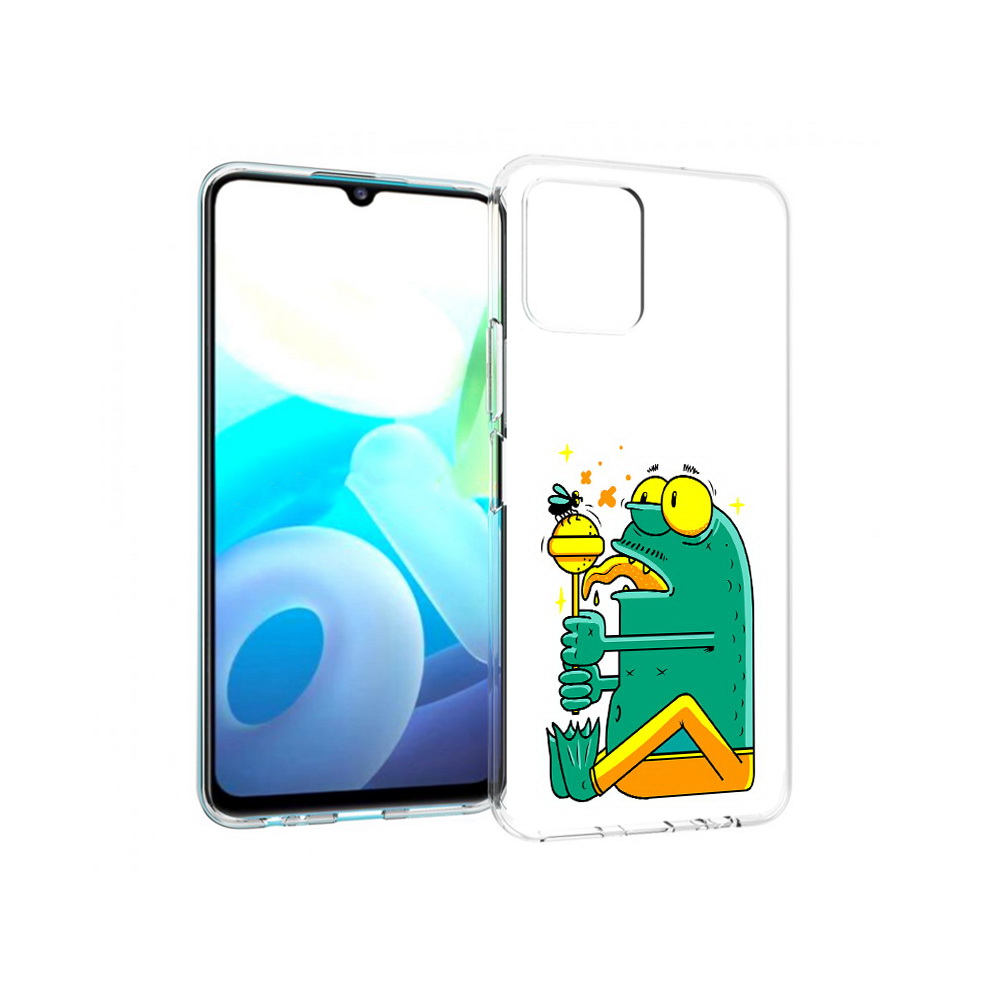 

Чехол MyPads Tocco для Vivo Y15s Зеленая лягушка с чупа чупсом (PT224456.390.85), Прозрачный, Tocco