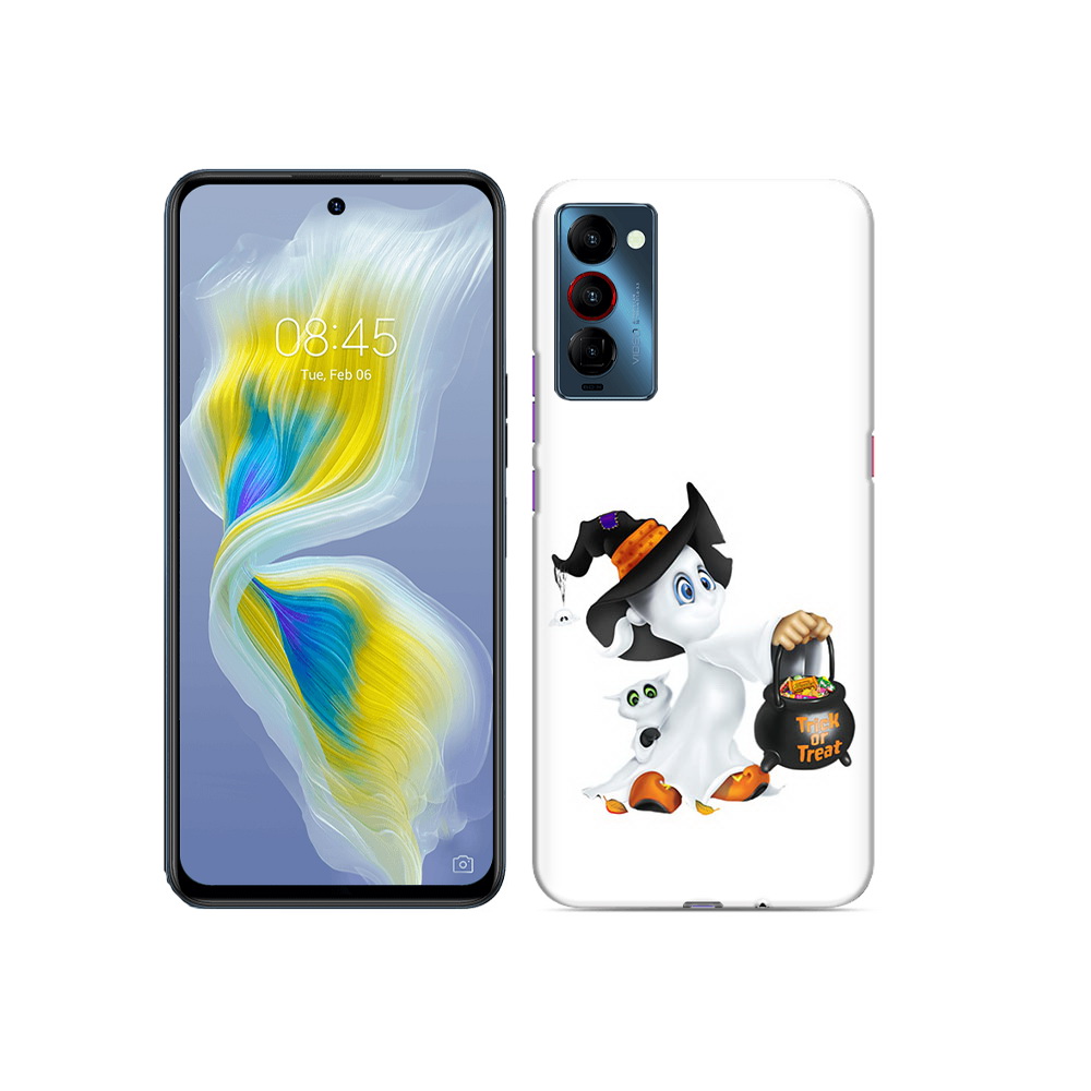 

Чехол MyPads Tocco для Tecno Camon 18 Маленький призрак, Прозрачный, Tocco