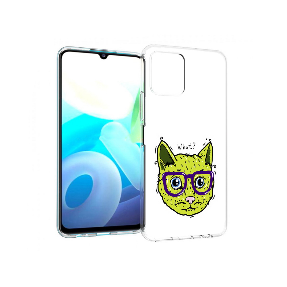 

Чехол MyPads Tocco для Vivo Y15s Зеленый кот (PT224456.390.86), Прозрачный, Tocco