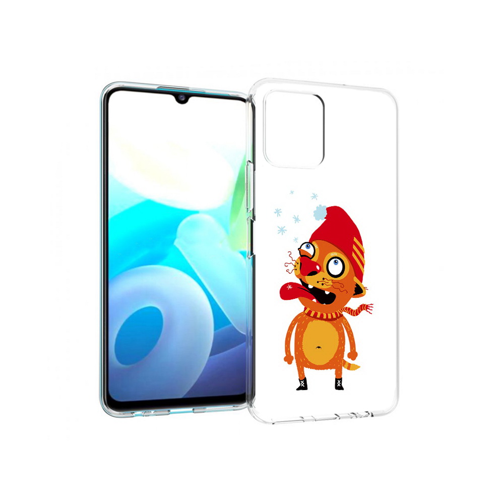 

Чехол MyPads Tocco для Vivo Y15s Зимний кот (PT224456.390.88), Прозрачный, Tocco