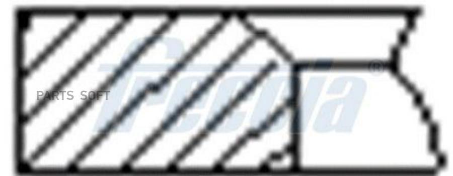 

Комплект Поршневых Колец На 1 Цилиндр Vw +50 D83 Freccia fr10505250