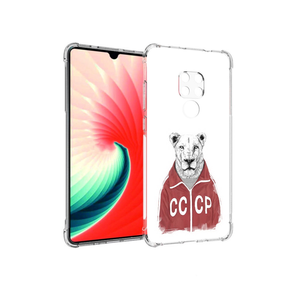 

Чехол MyPads Tocco для Huawei Mate 20 львица ссср, Прозрачный, Tocco