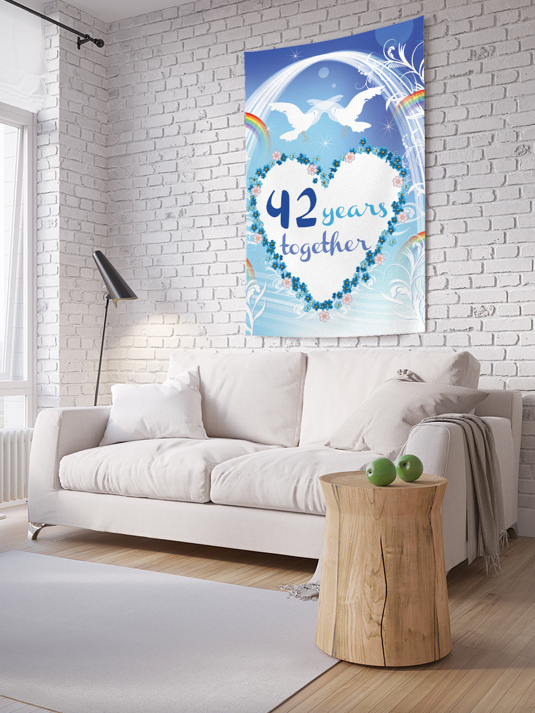 

Вертикальное фотопанно на стену JoyArty 41 года вместе 100x150 см, 41 года вместе